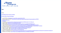 Desktop Screenshot of algomafishing.com